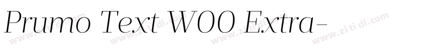 Prumo Text W00 Extra字体转换